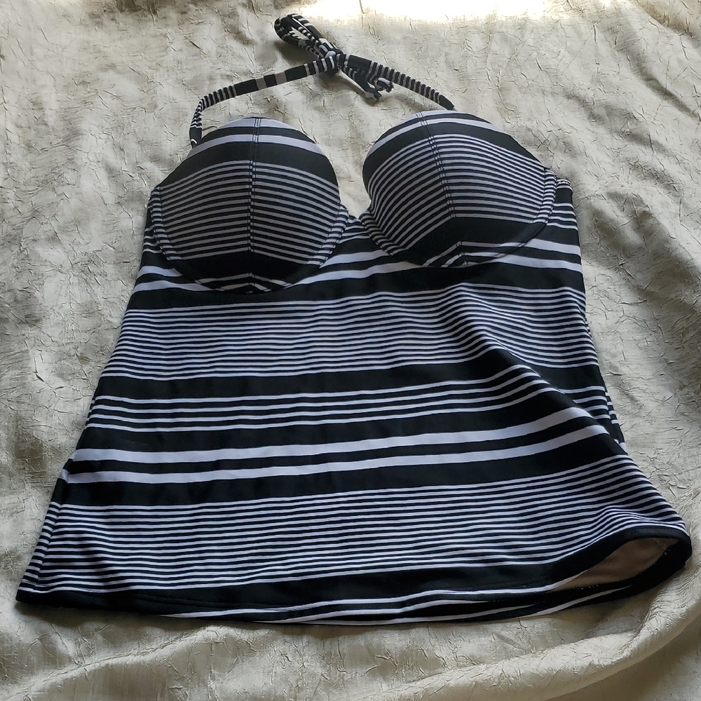 Old Navy Horizontal Striped Halter Bikini/Tankini Top